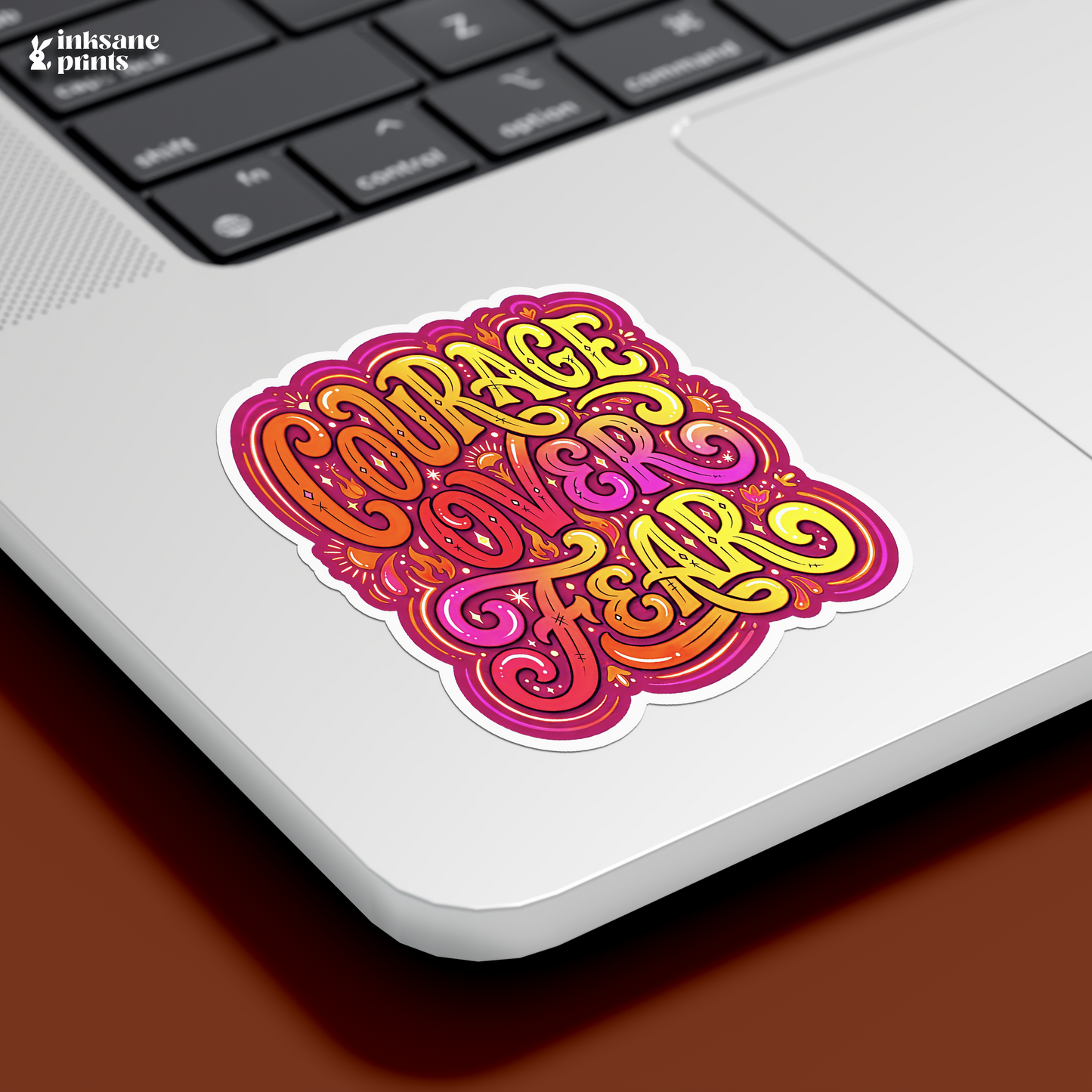 Courage Over Fear Sticker