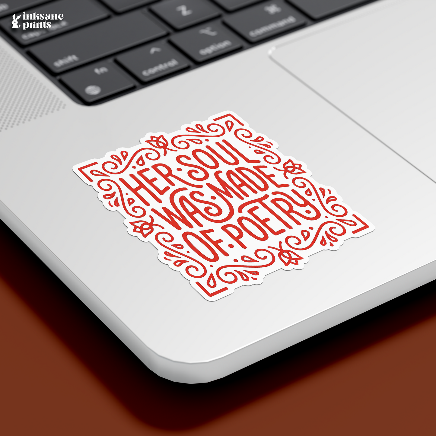 Her Soul Was Made Of Poetry Sticker