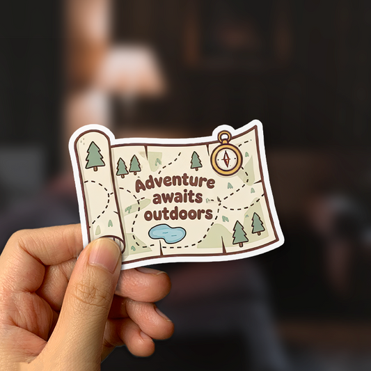 Adventure Awaits Outdoors Sticker