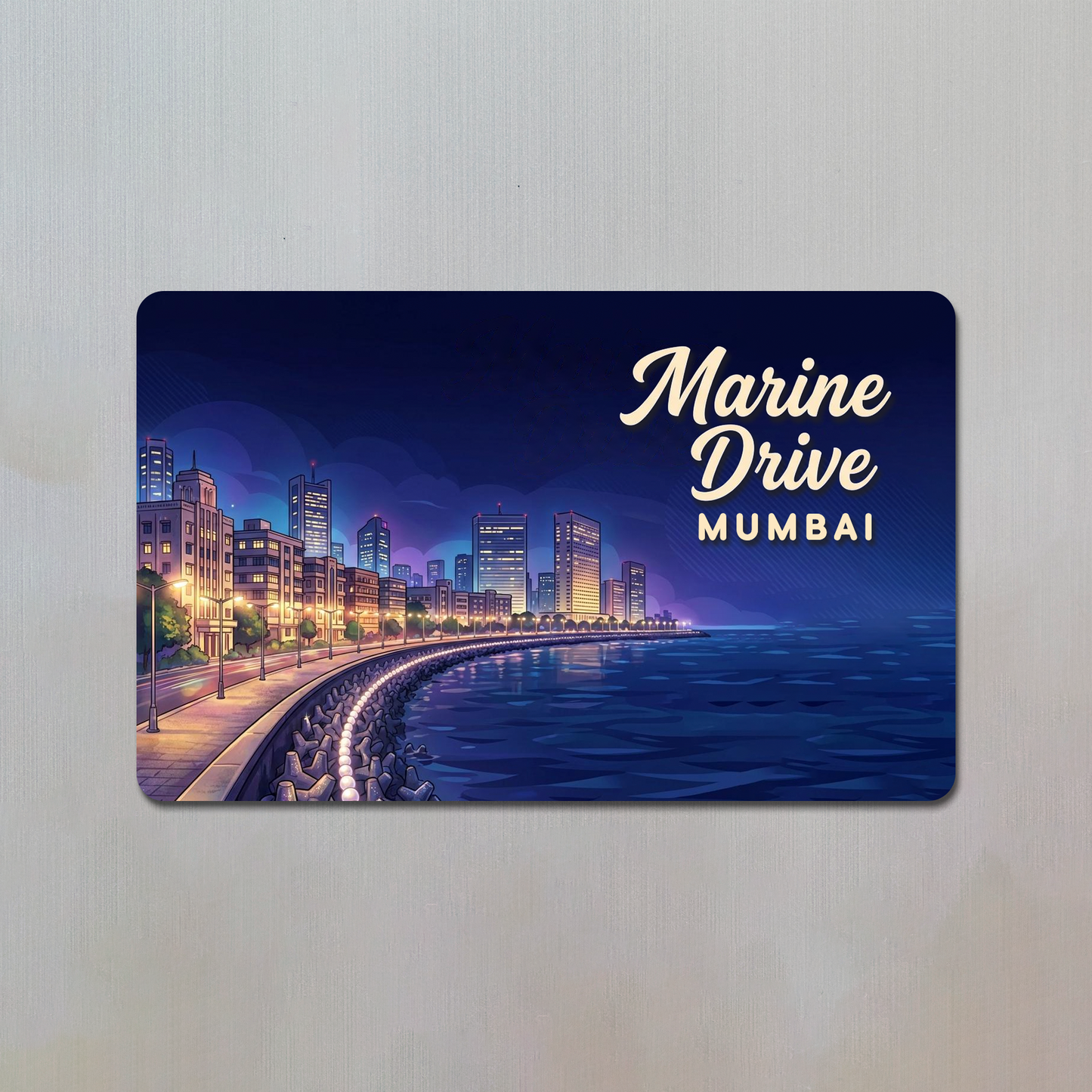 Marine Drive Mumbai Fridge Magnet
