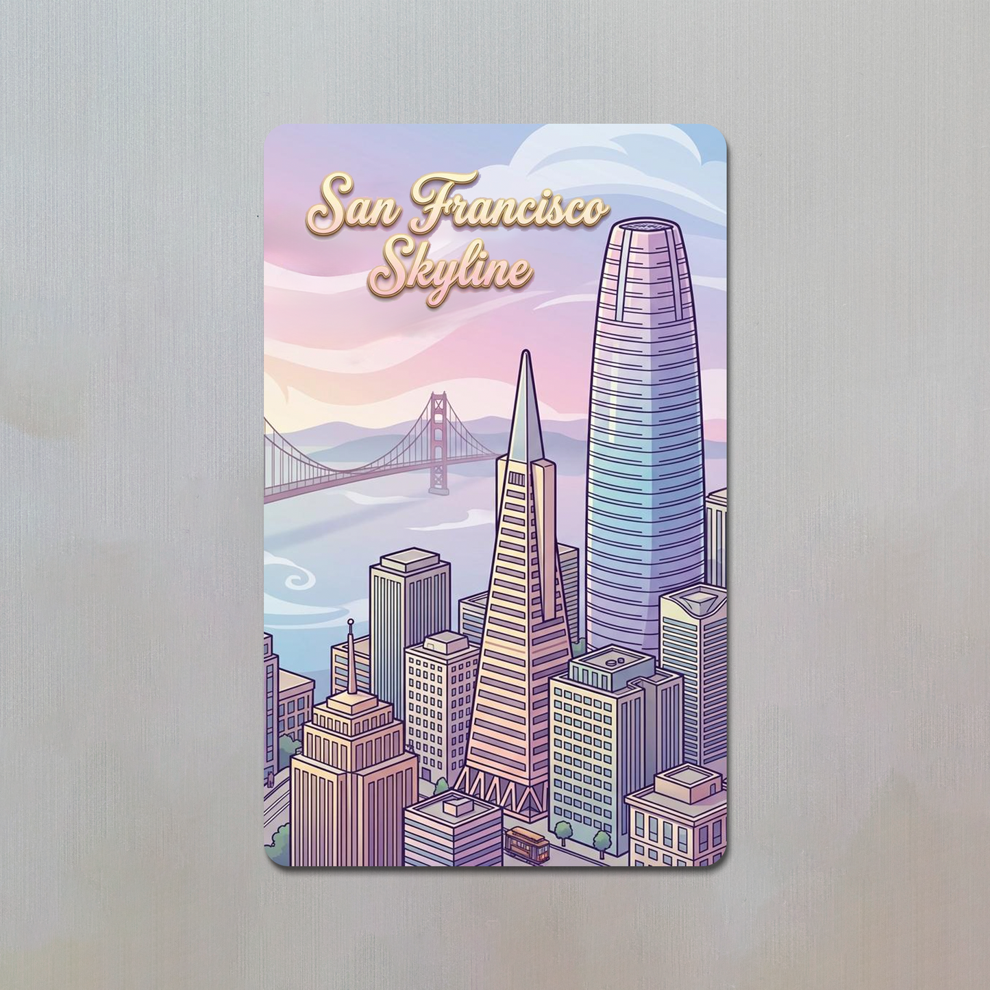 San Francisco Skyline Fridge Magnet
