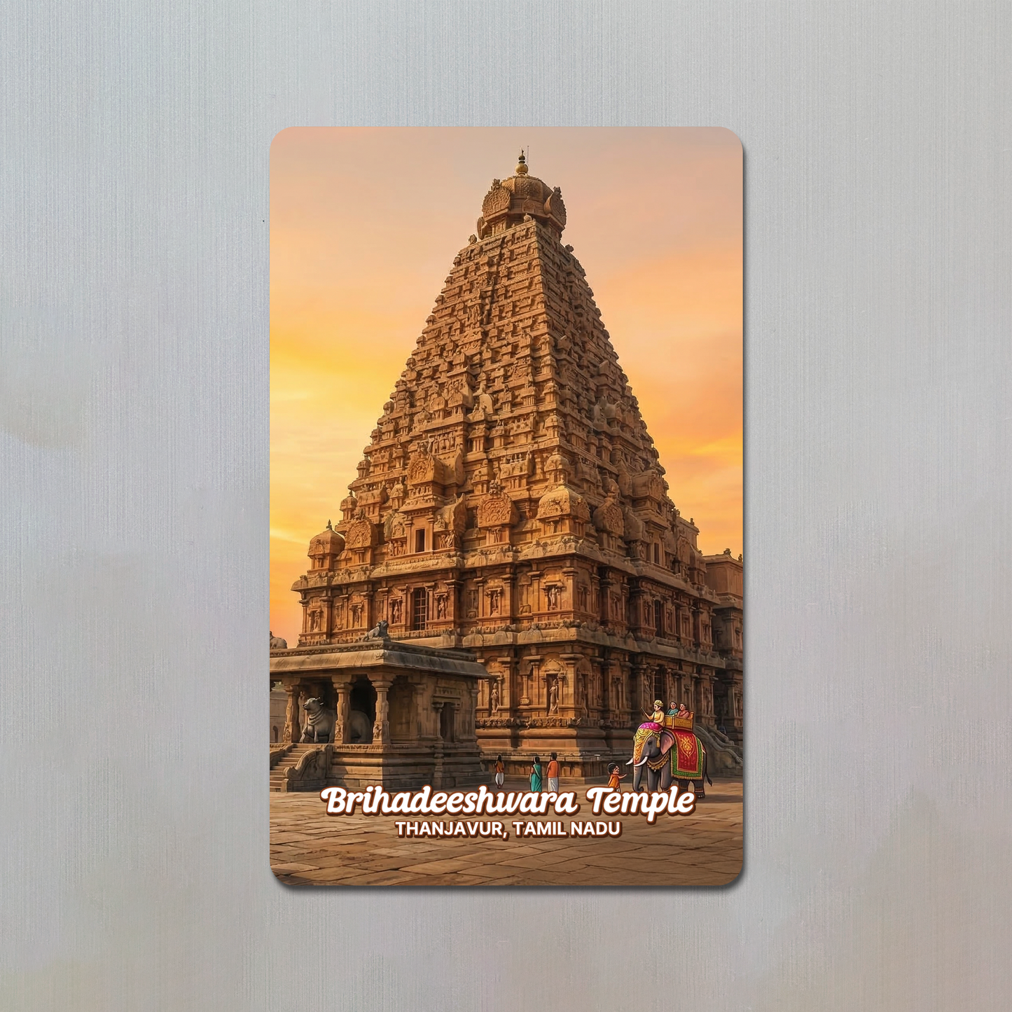 Brihadeeshwara Temple Fridge Magnet
