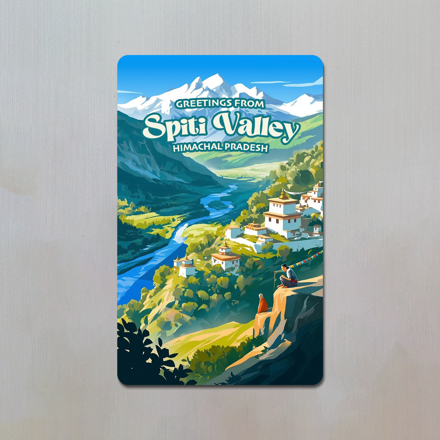 Spiti Valley Fridge Magnet