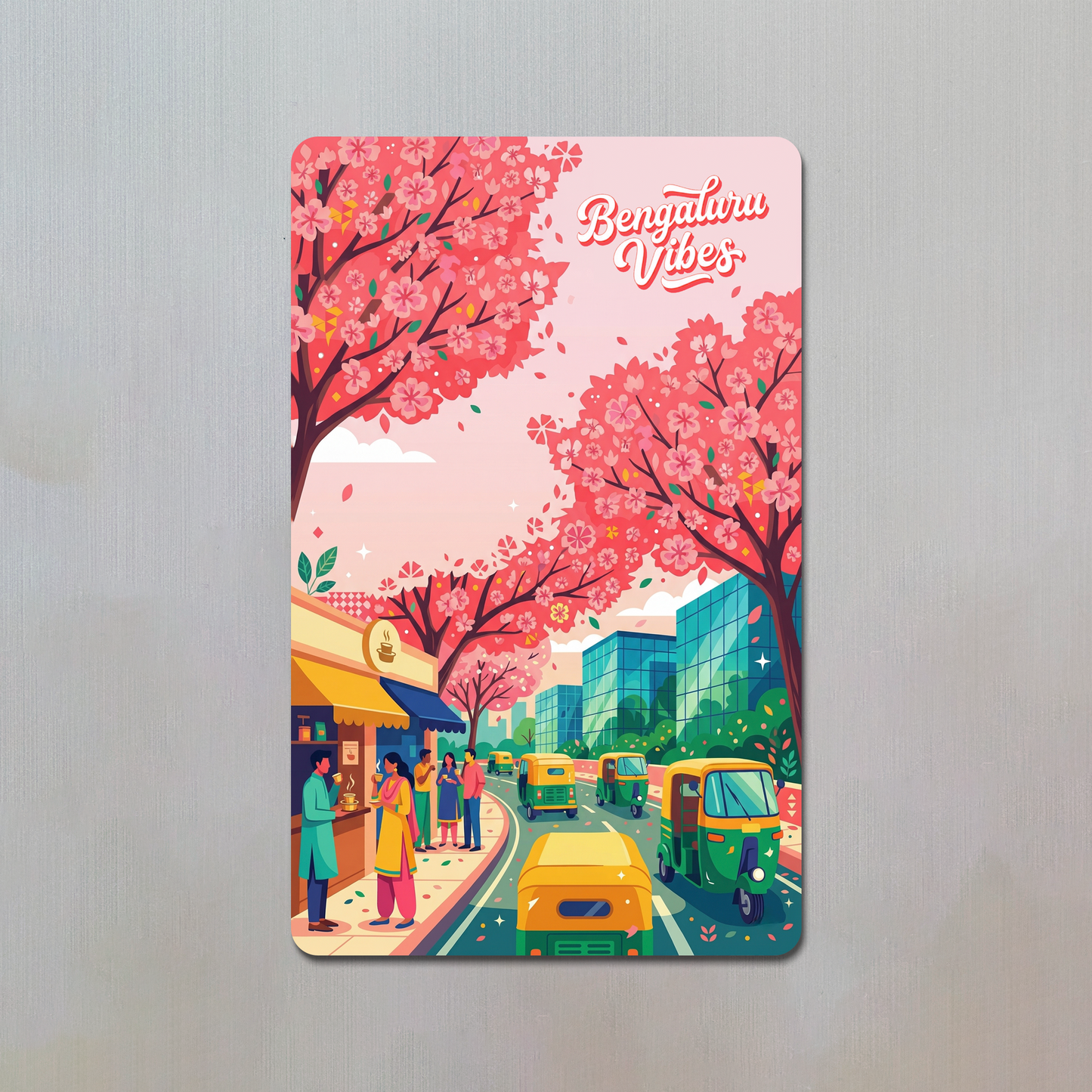 Bengaluru Vibes Fridge Magnet
