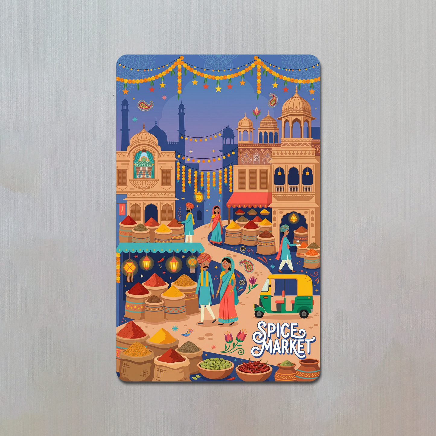 Spice Market Fridge Magnet