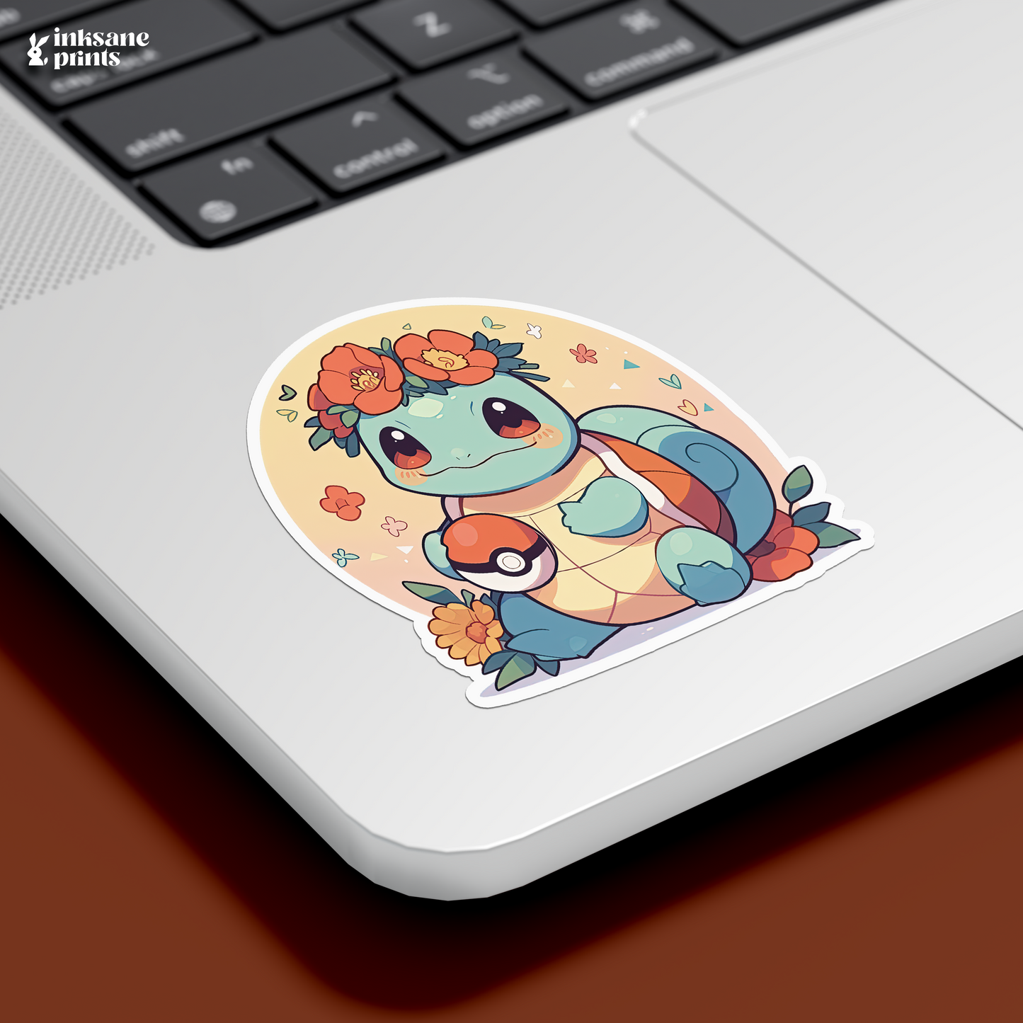 Squirtle Holding a Poké Ball Sticker