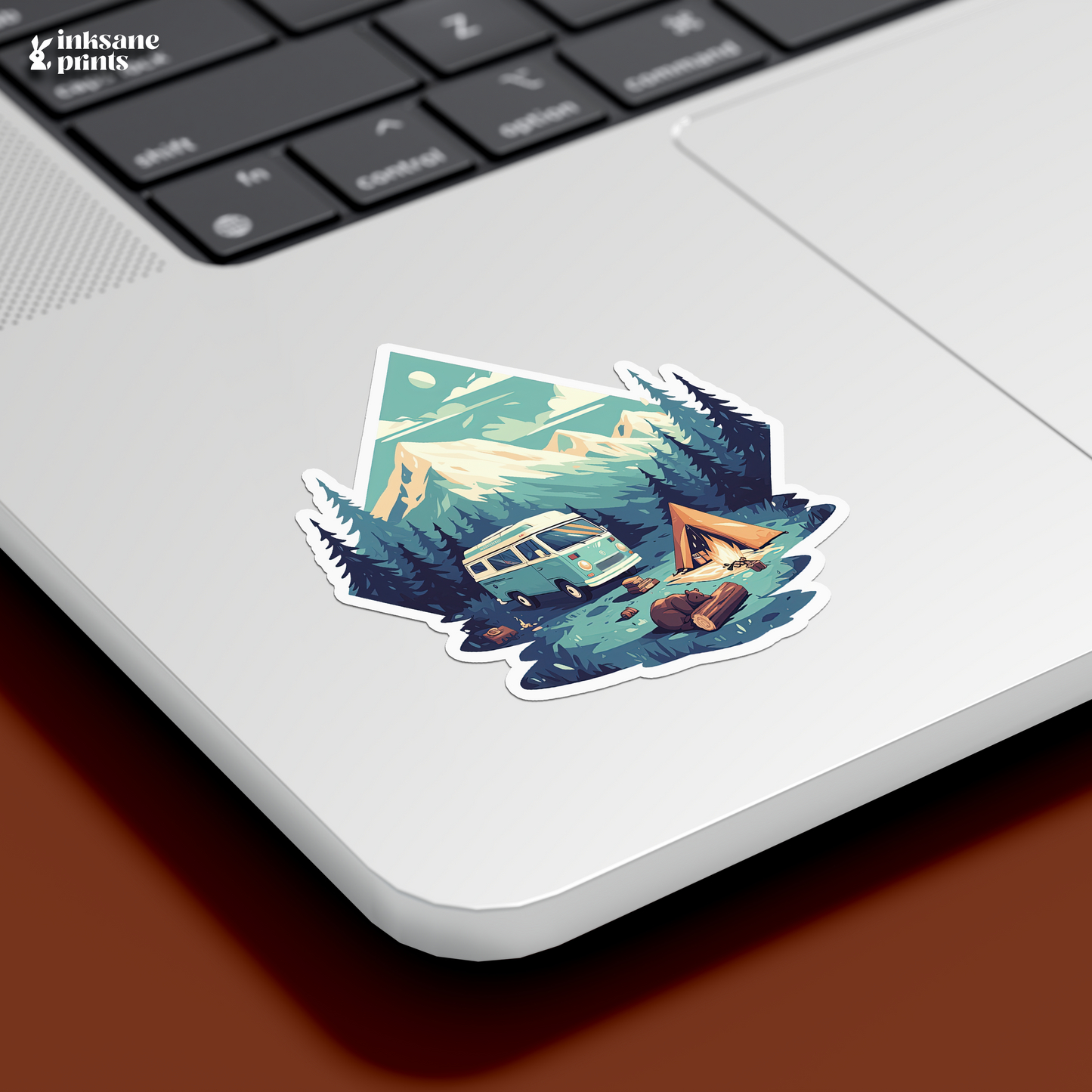 Camping In The Woods Sticker