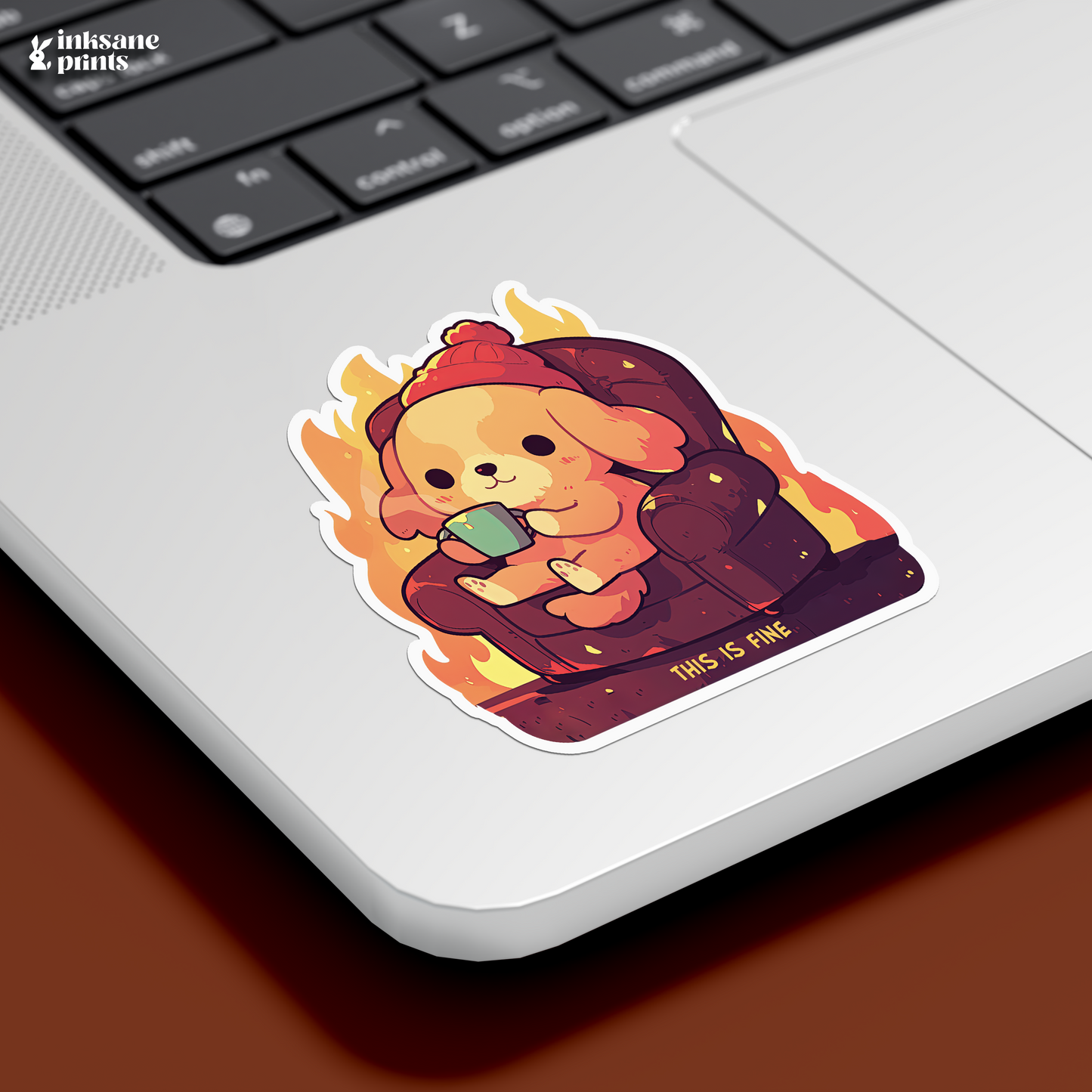 This Is Fine Doggo Sticker