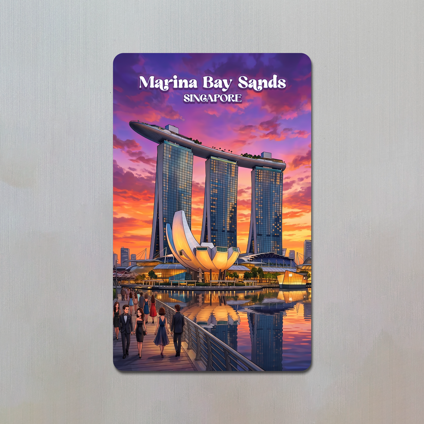 Marina Bay Sands Singapore Fridge Magnet