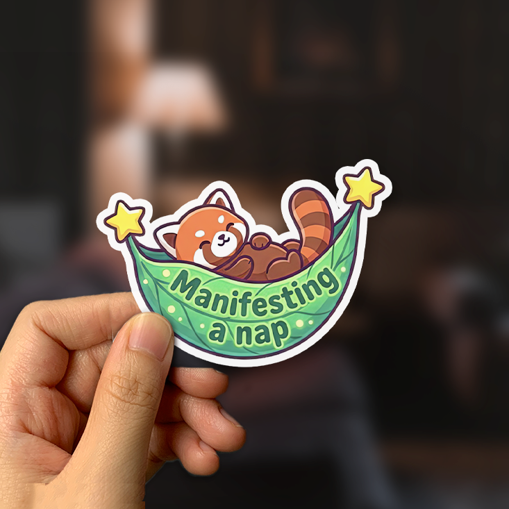 Manifesting a Nap Sticker