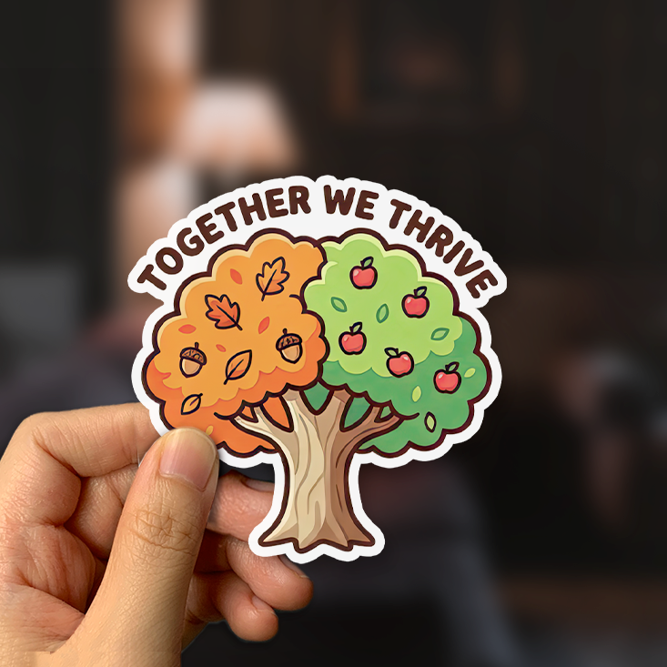 Together We Thrive Sticker
