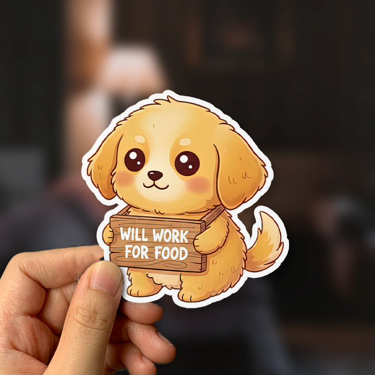 Will Work For Food Sticker
