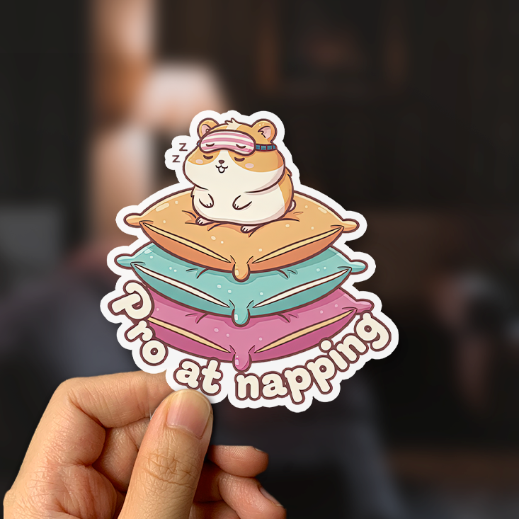 Pro At Napping Sticker