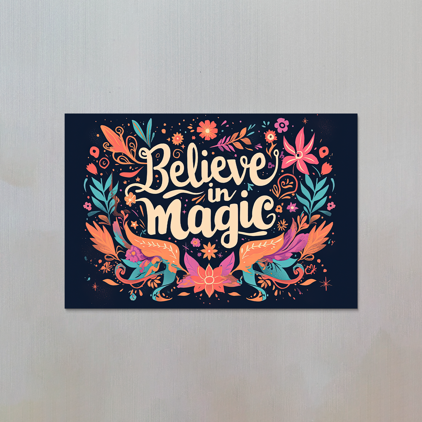 Believe In Magic Fridge Magnet