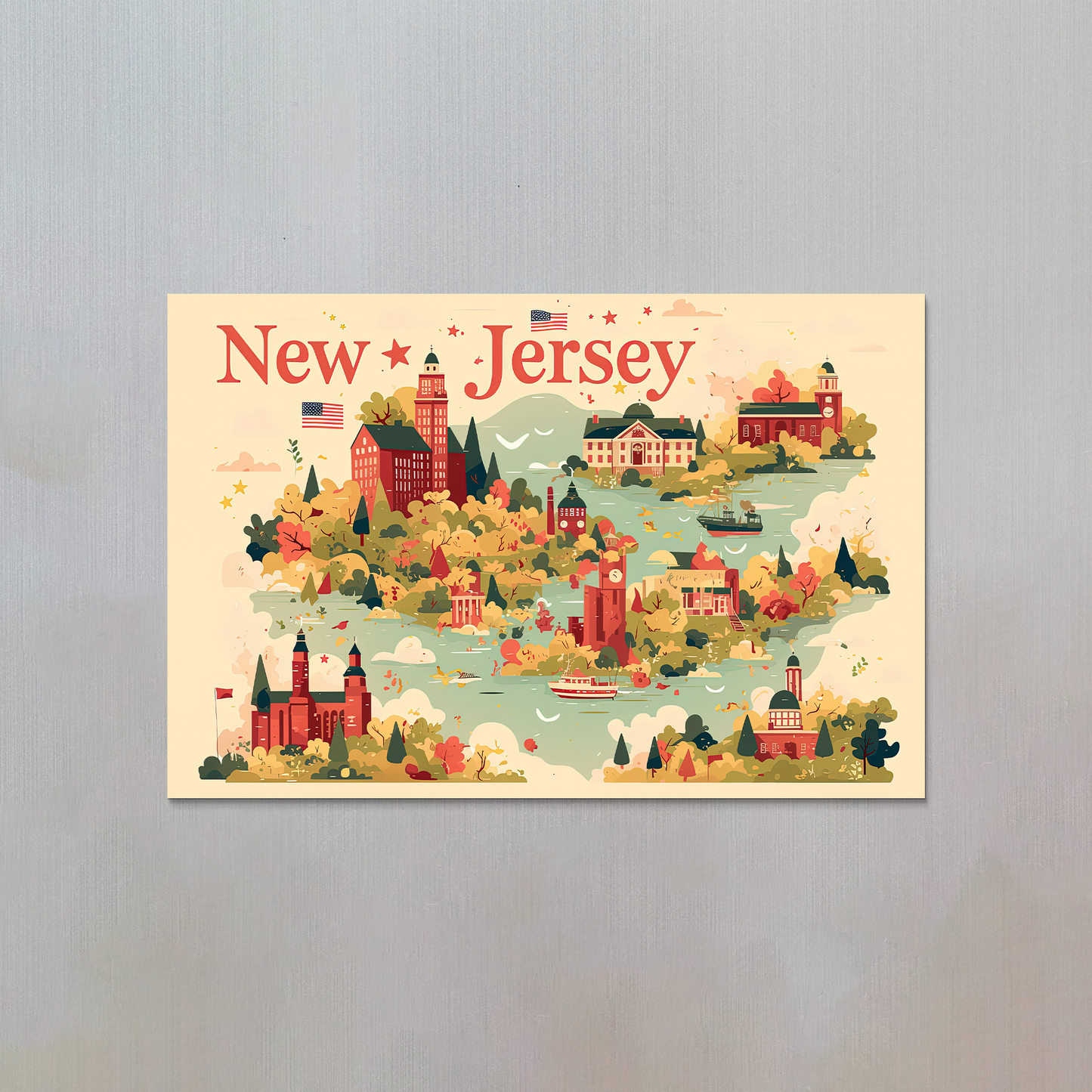 New Jersey Fridge Magnet