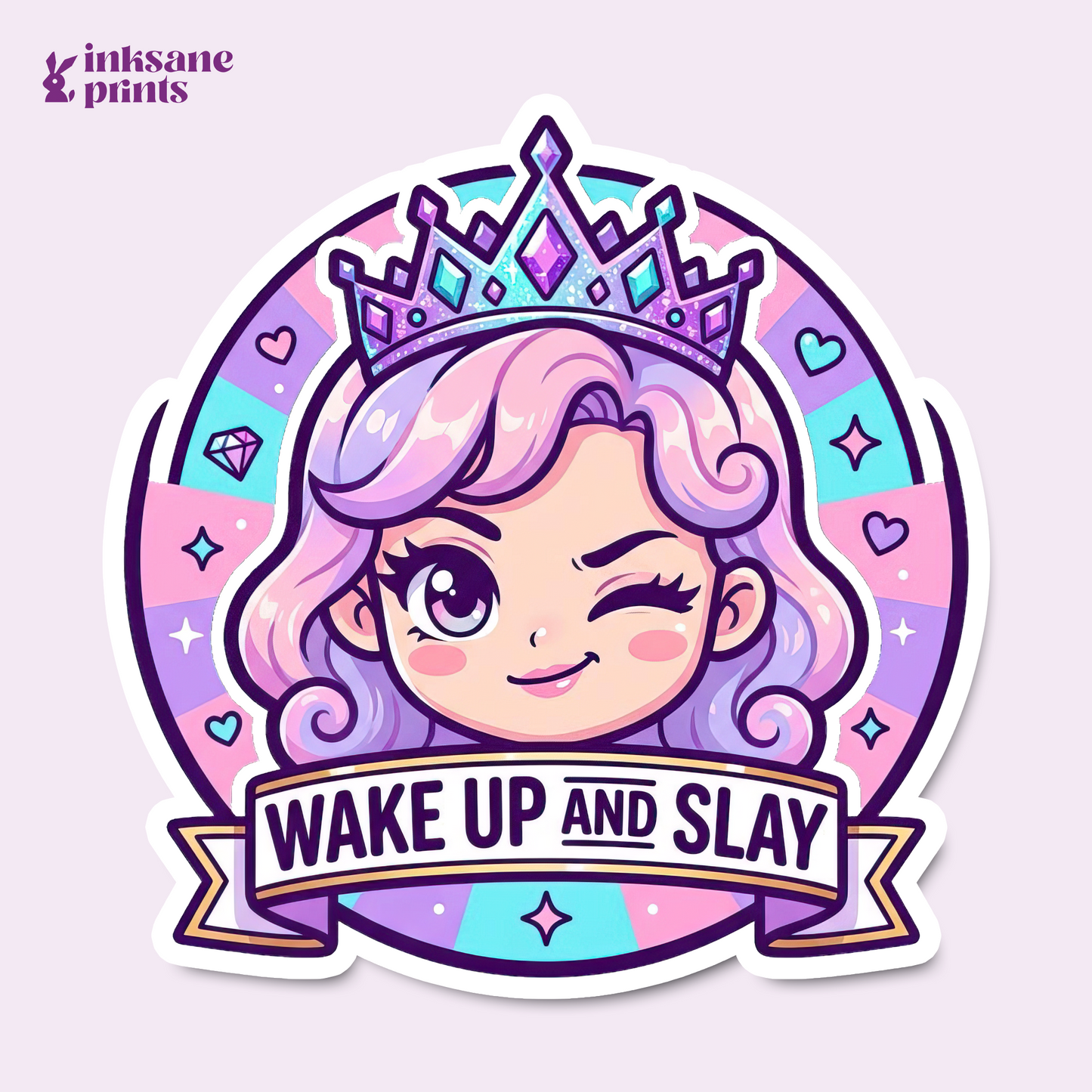 Wake Up And Slay Sticker