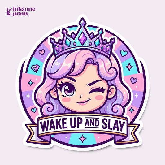Wake Up And Slay Sticker