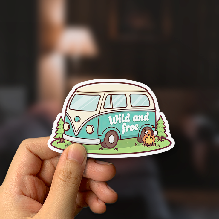 Wild And Free Sticker