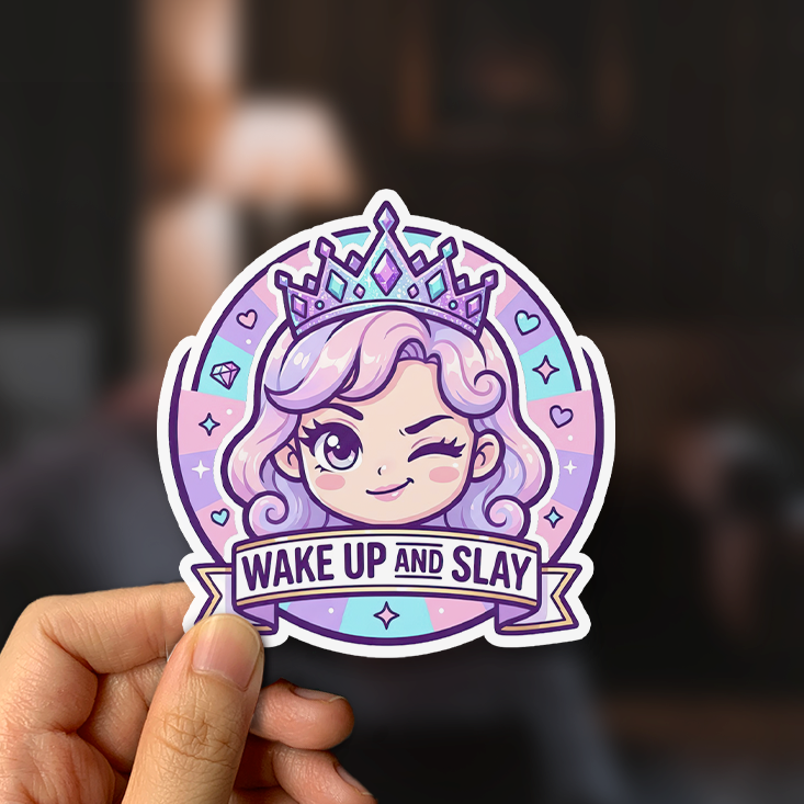 Wake Up And Slay Sticker