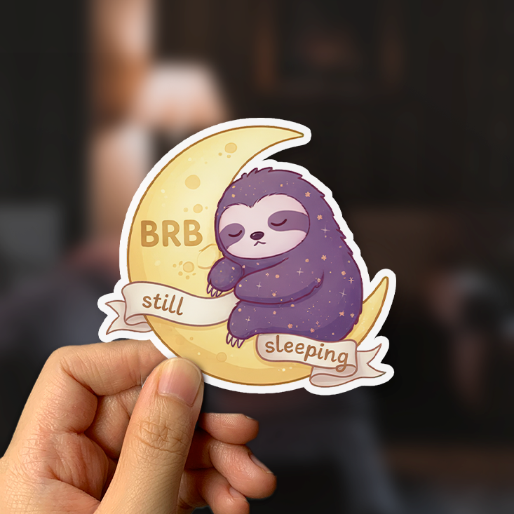 BRB Still Sleeping Sticker