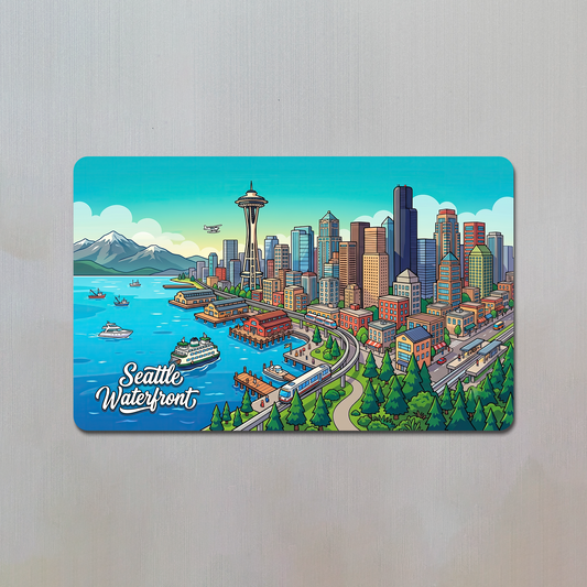Seattle Waterfront Fridge Magnet