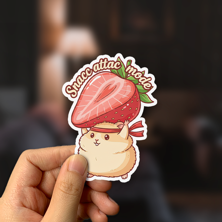 Snacc Attacc Mode Sticker