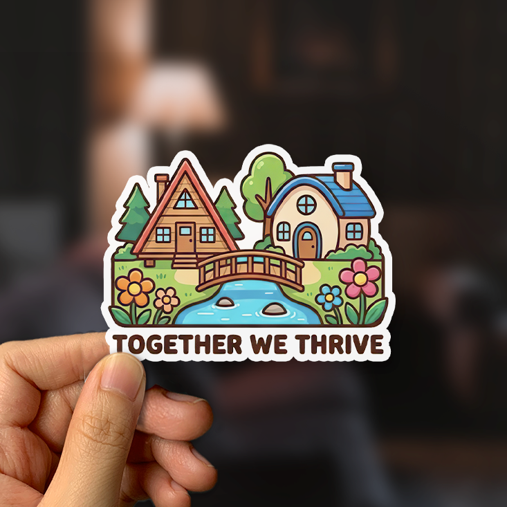 Together We Thrive Sticker