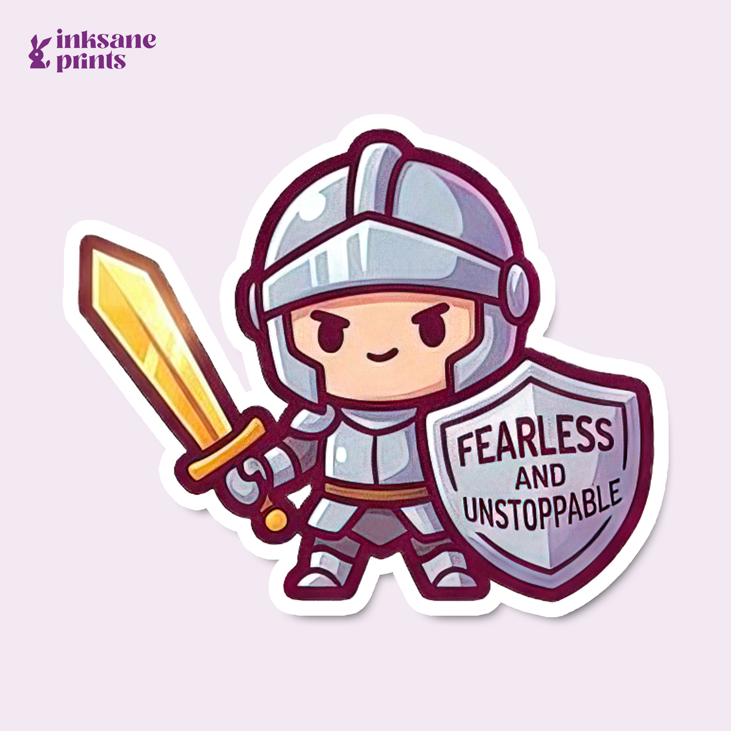 Fearless and Unstoppable Sticker