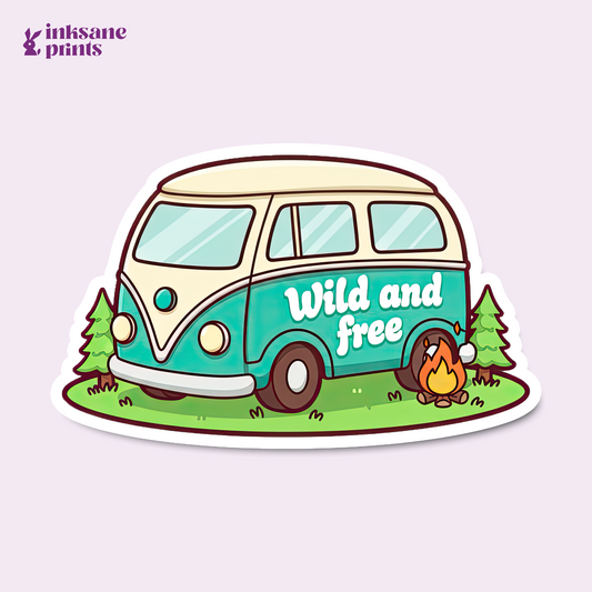 Wild And Free Sticker