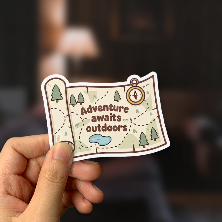 Adventure Awaits Outdoors Sticker