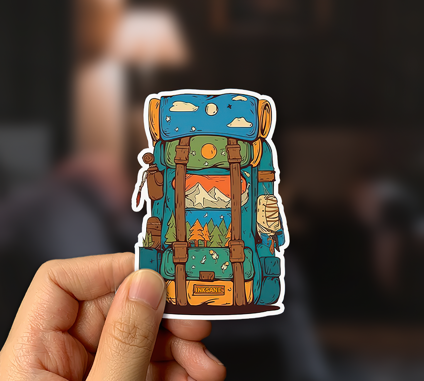 Camping Bag Sticker