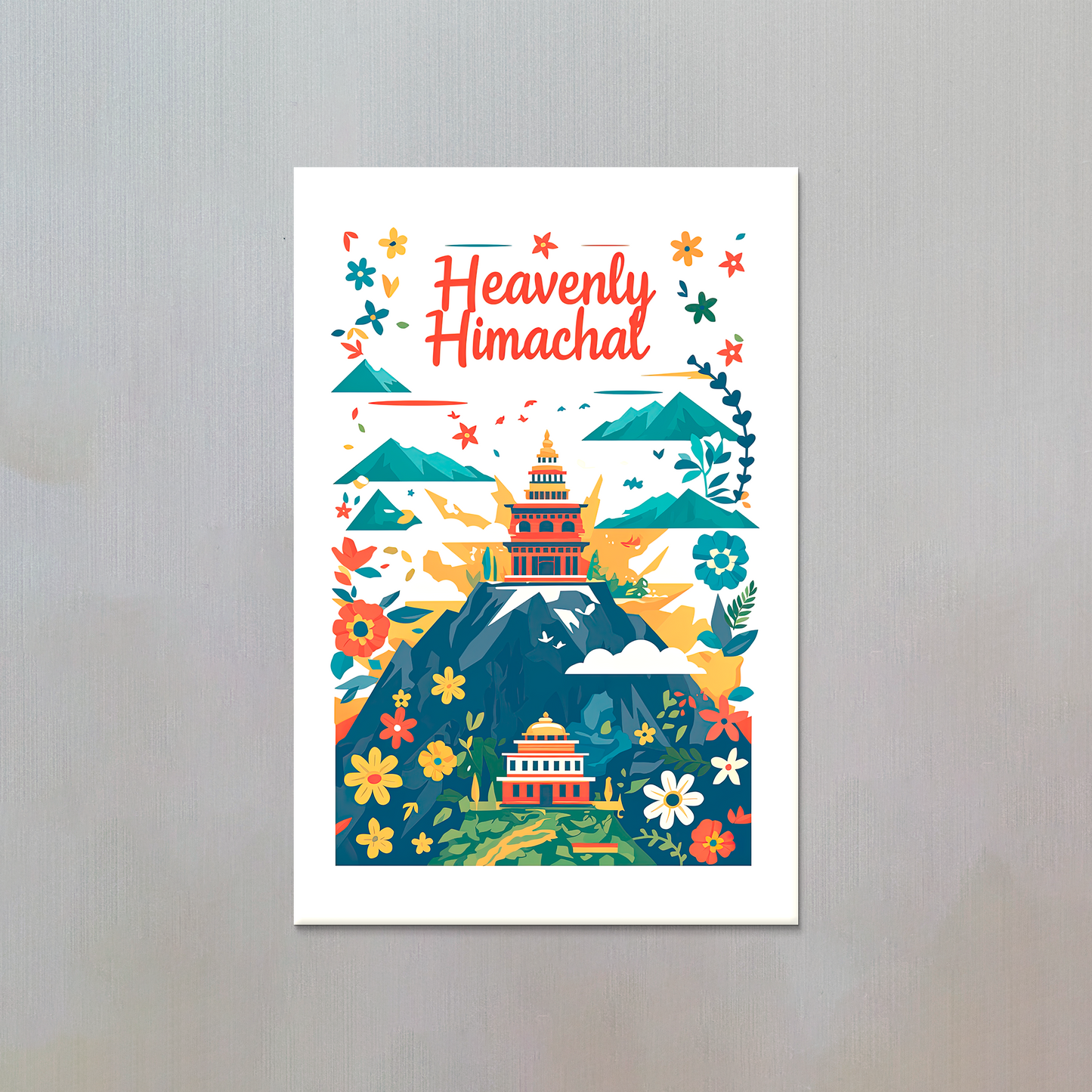 Heavenly Himachal Fridge Magnet