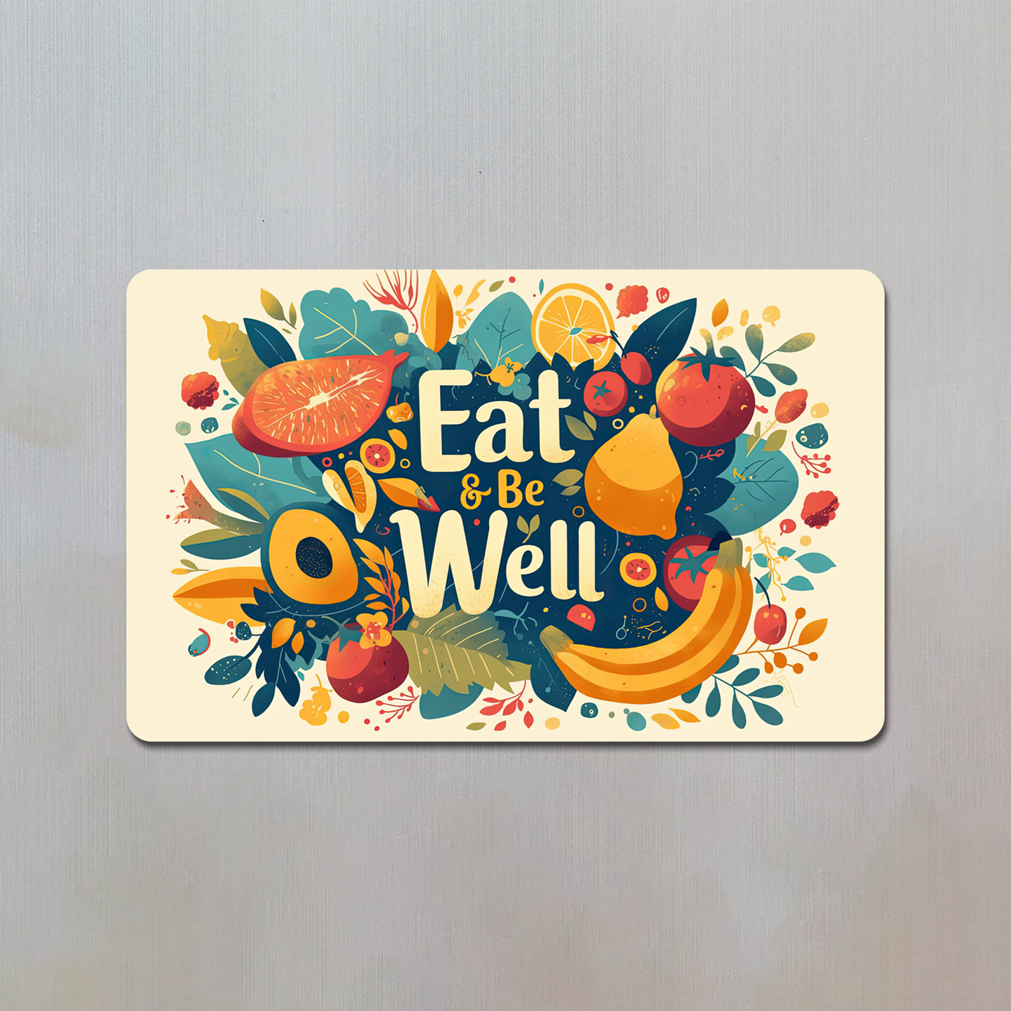 Eat And Be Well Fridge Magnet