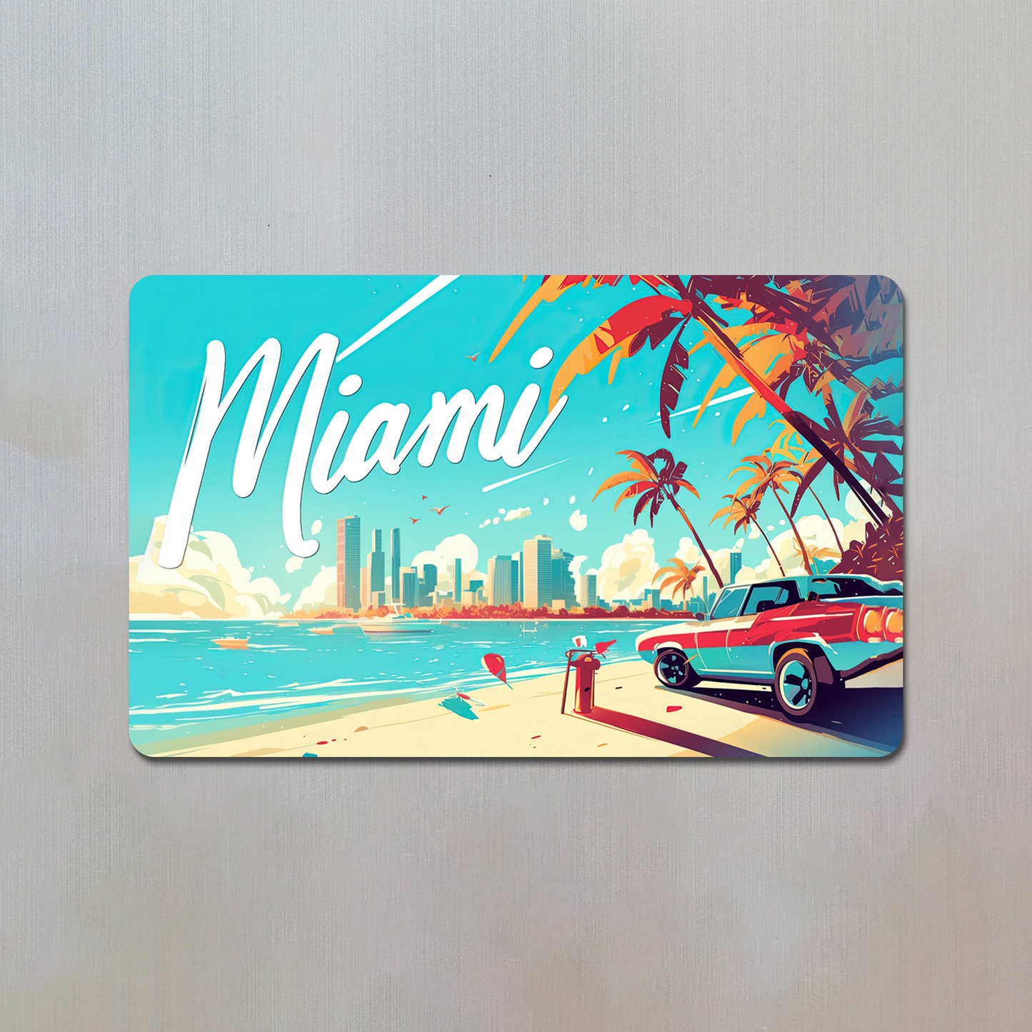 Miami Fridge Magnet