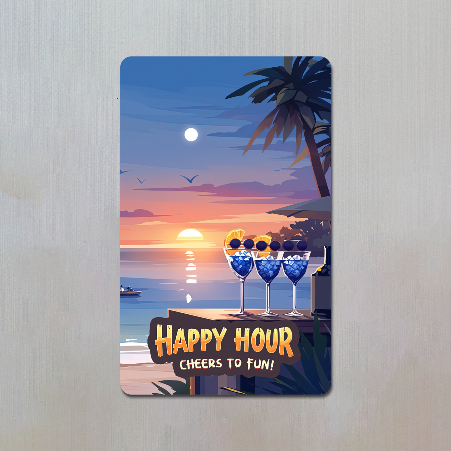 Happy Hour Fridge Magnet