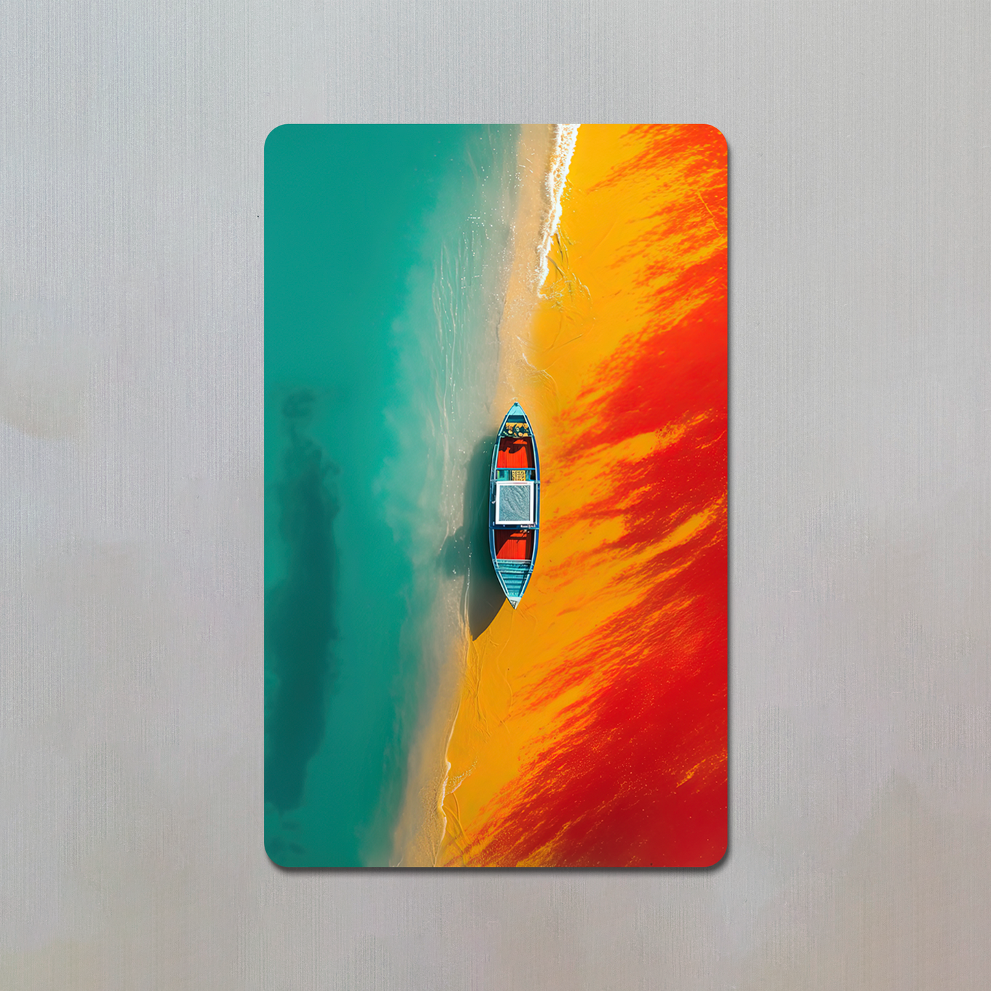 Docked Boat Fridge Magnet