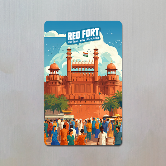 Red Fort Fridge Magnet