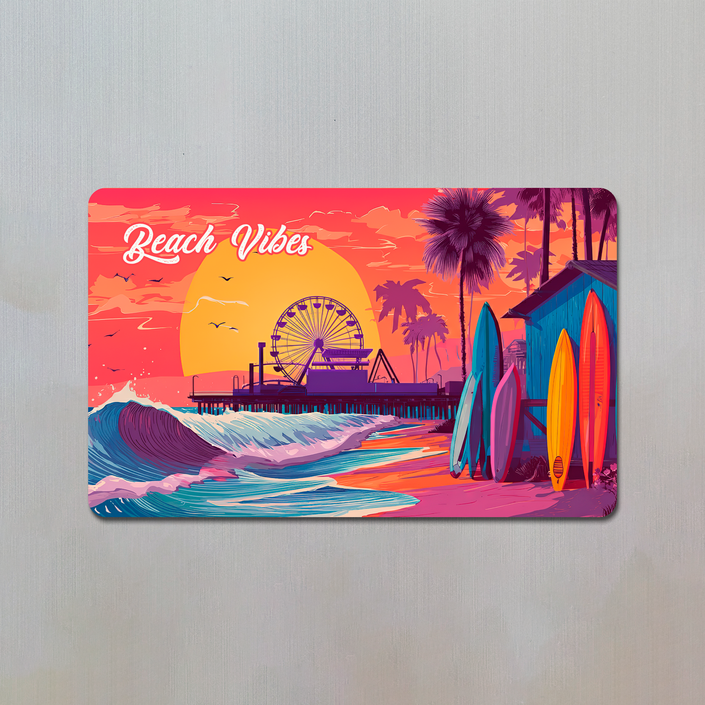 Beach Vibes Fridge Magnet