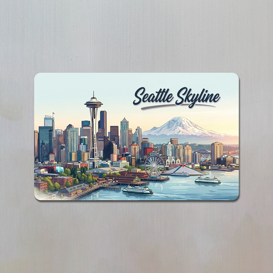 Seattle Skyline Fridge Magnet