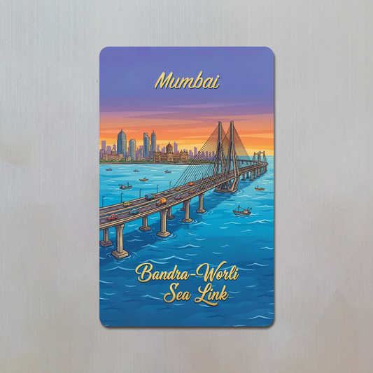 Mumbai Bandra Worli Sea Link Fridge Magnet