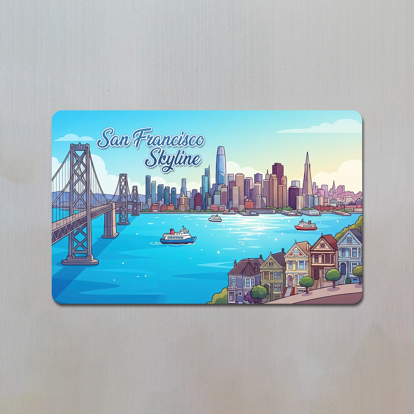 San Francisco Skyline Fridge Magnet
