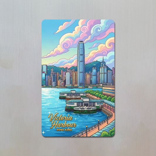 Victoria Harbour Hong Kong Fridge Magnet