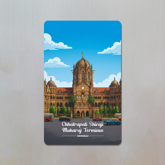 Chhatrapati Shivaji Maharaj Terminus Mumbai Fridge Magnet