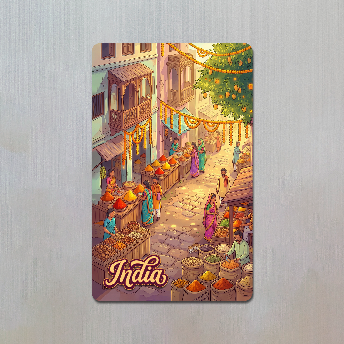 India Fridge Magnet