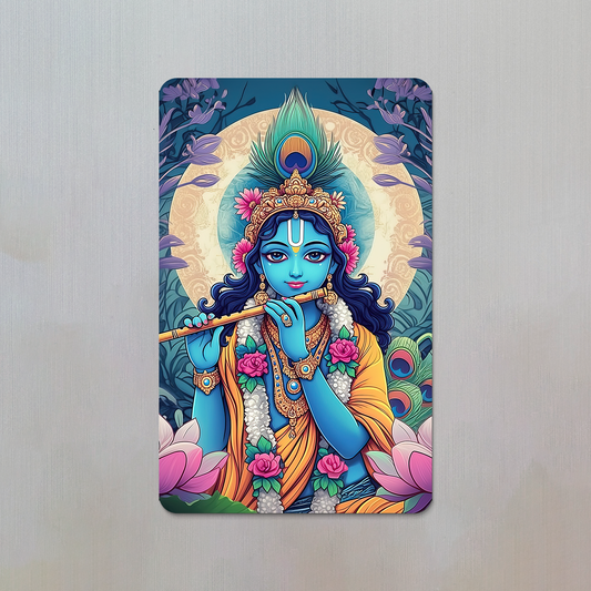 Krishna Playing His Flute Fridge Magnet