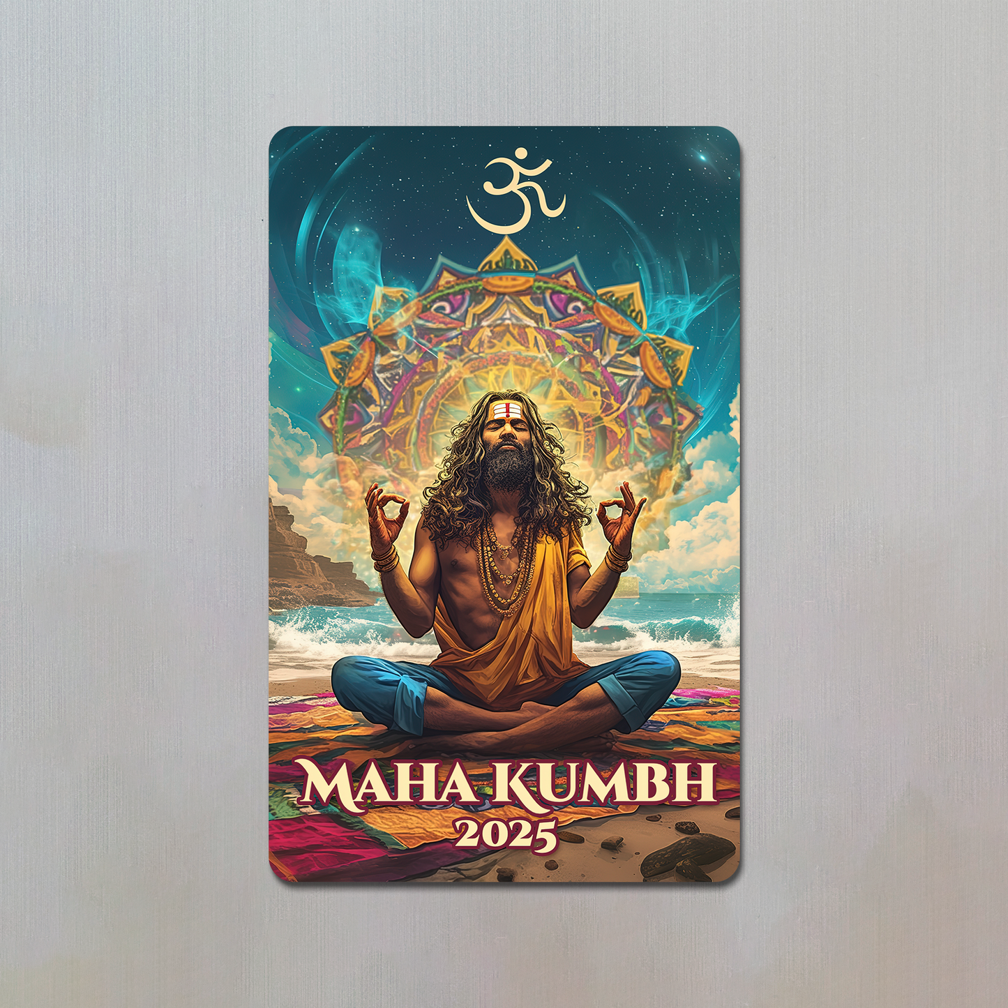 Maha Kumbh Meditation Fridge Magnet