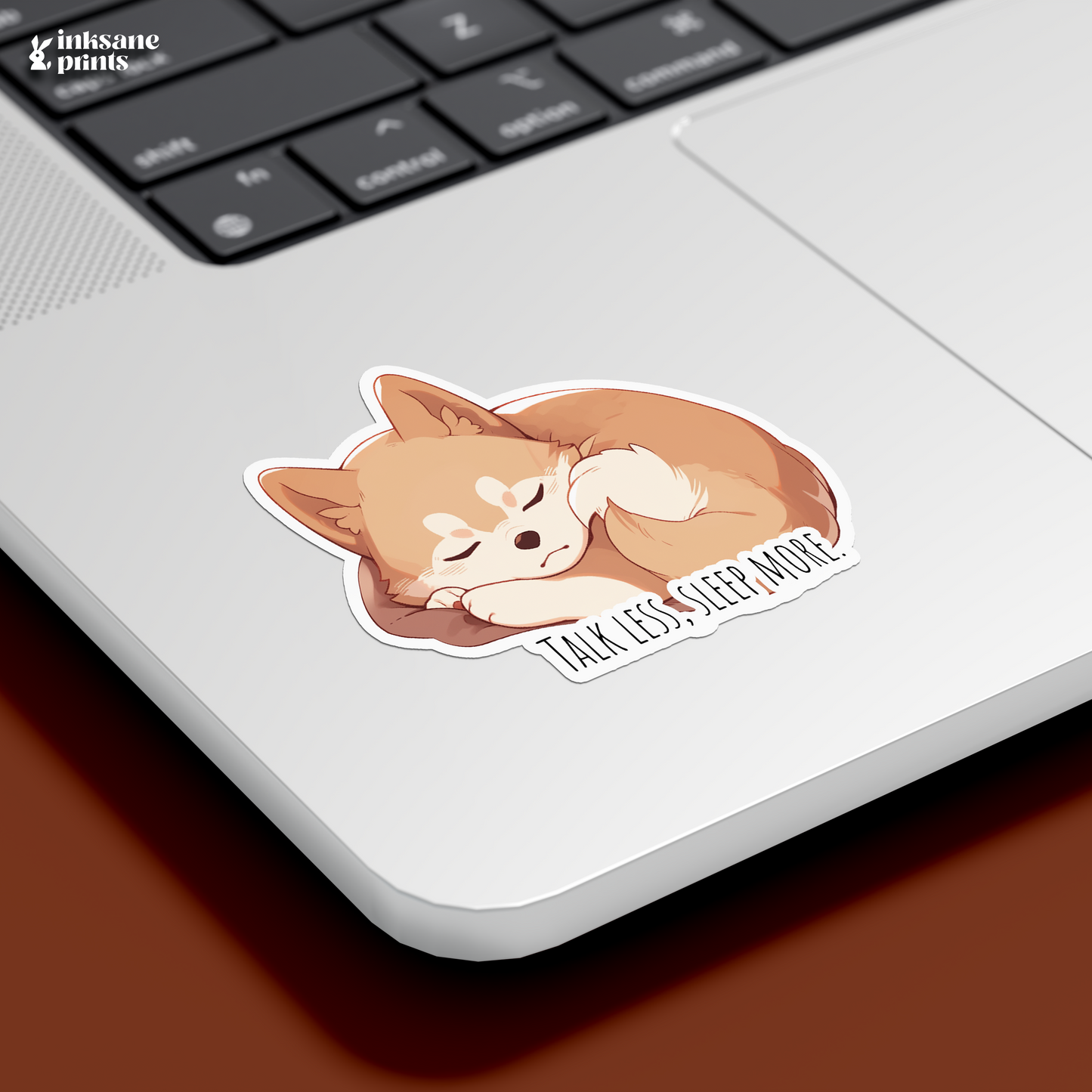 Talk Less, Sleep More Doggo Sticker