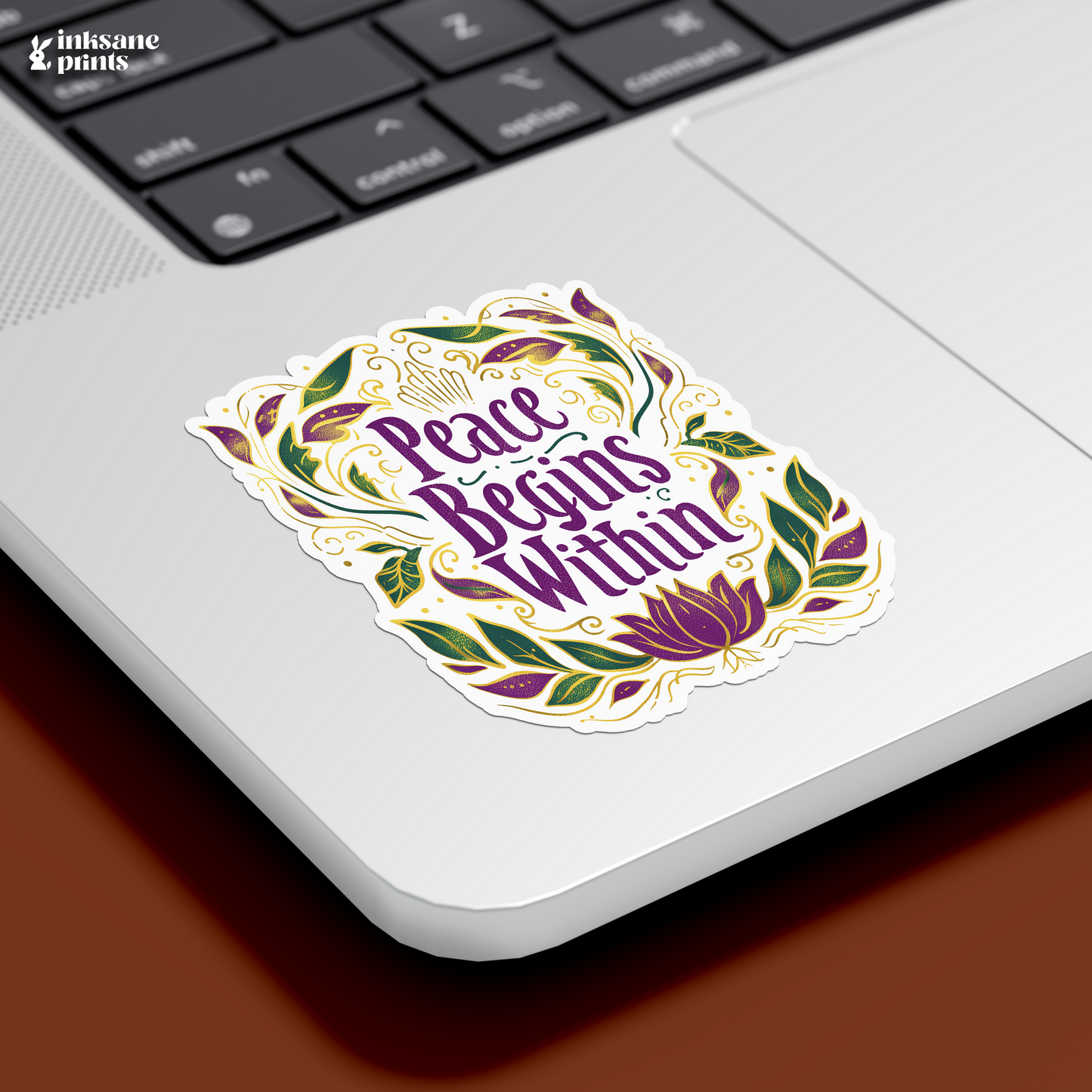 Peace Begins Within Sticker
