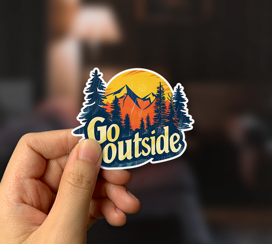 Go Outside Sticker