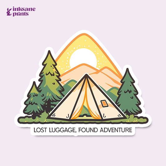 Lost Luggage, Found Adventure Sticker